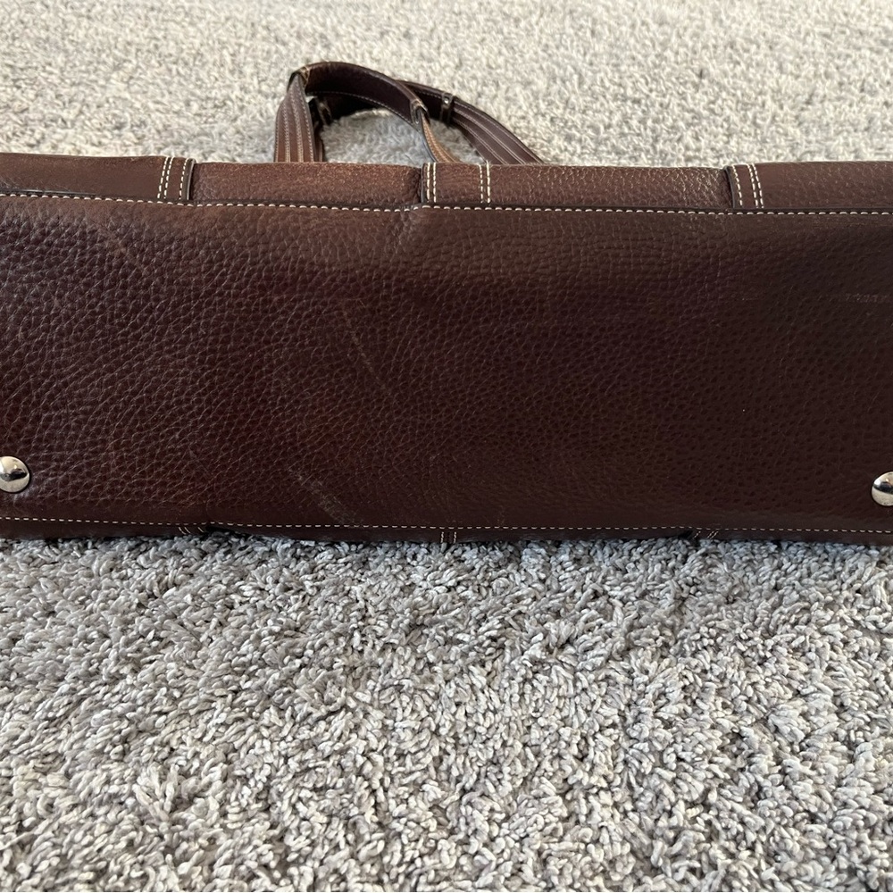 Coach Dark Brown Leather Handbag - Picture 3 of 9